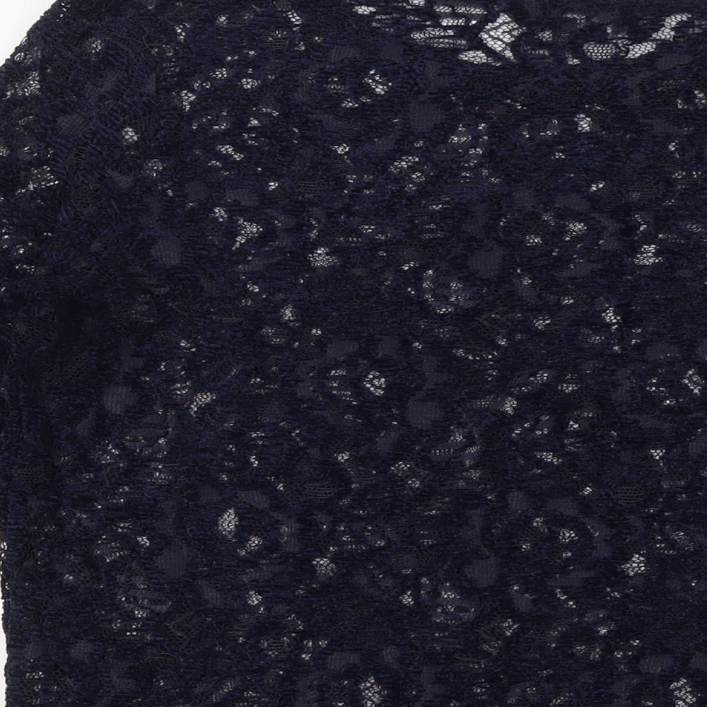 Womens UK Size 10 NEXT Blue Basic Blouse