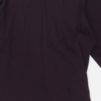 The White Company Womens Brown Viscose A-Line Size 10 Round Neck - Cold Shoulder