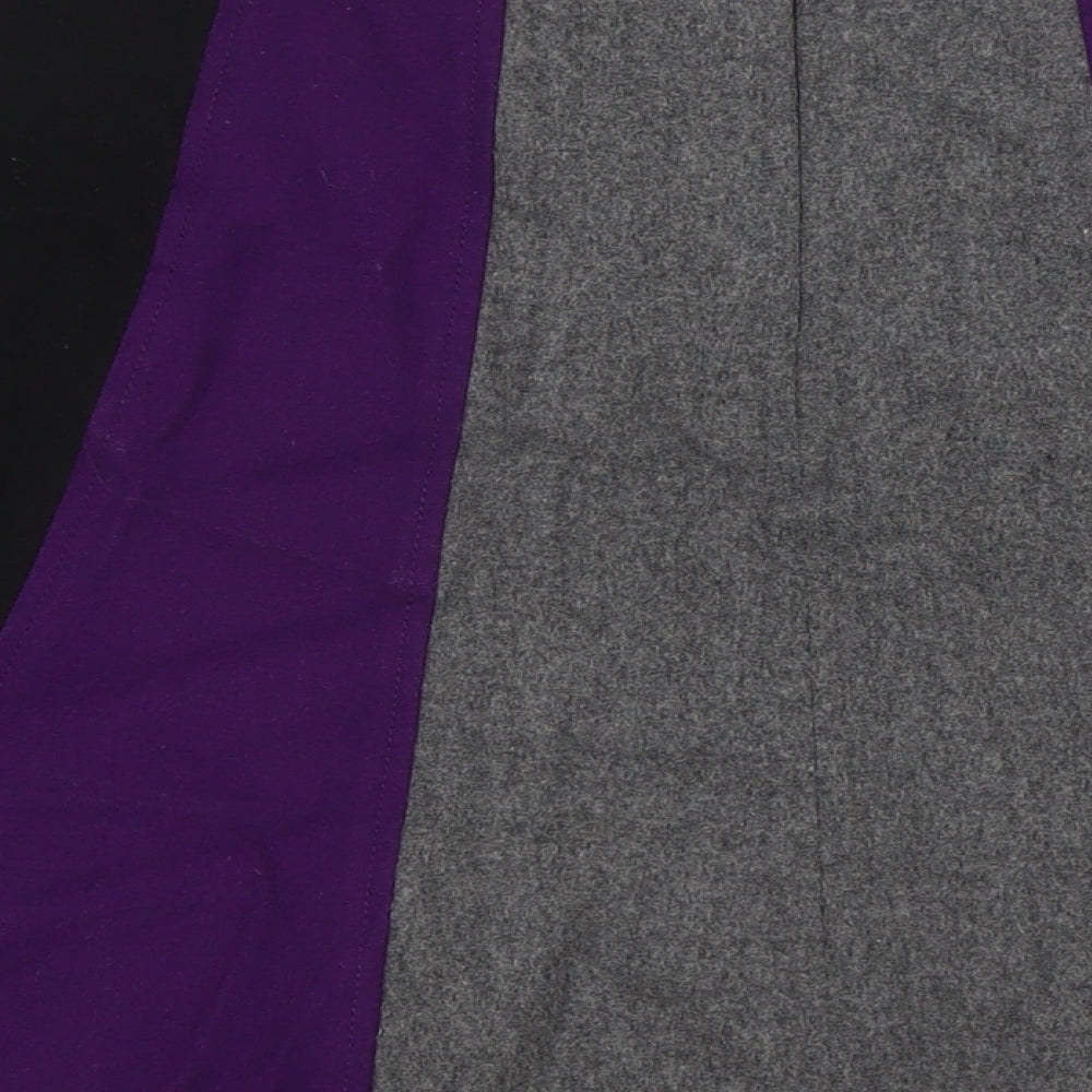 Collection John Lewis Womens Multicoloured Wool A-Line Skirt Size 12 Tie