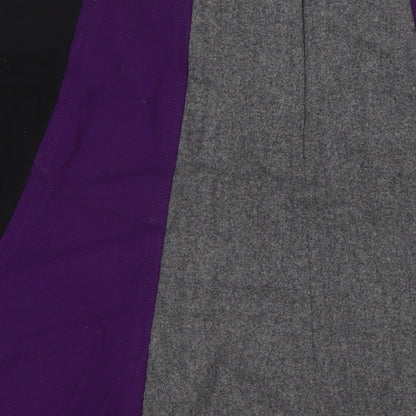 Collection John Lewis Womens Multicoloured Wool A-Line Skirt Size 12 Tie