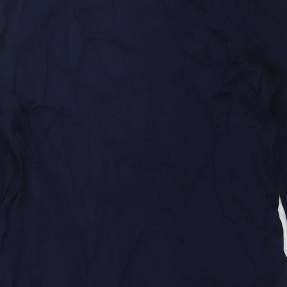 Marks and Spencer Womens Blue Viscose Shirt Dress Size 10 Sweetheart