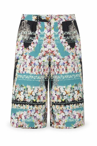 Womens UK Size 8 Topshop Regular Fit Cropped Multicoloured Trousers