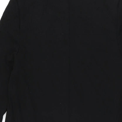 H&M Womens Black Viscose Shift Size S Round Neck Pullover
