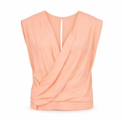 Womens UK Size 8 River Island Pink Cropped Blouse