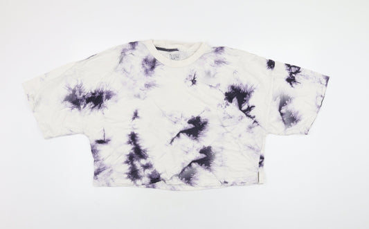 Womens UK Size M NEXT White Cropped T-Shirt