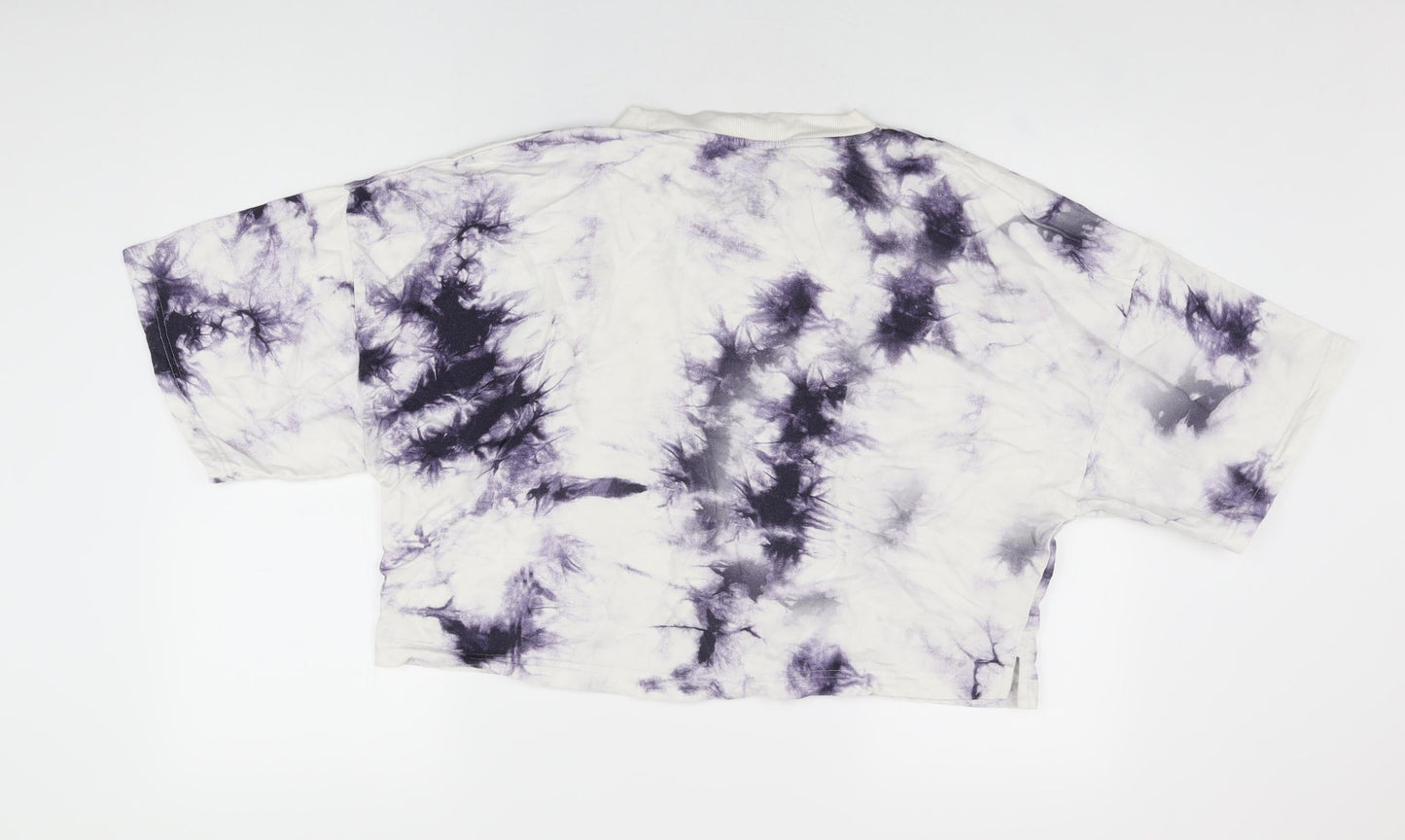 Womens UK Size M NEXT White Cropped T-Shirt