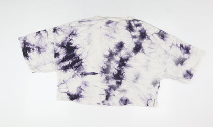Womens UK Size M NEXT White Cropped T-Shirt