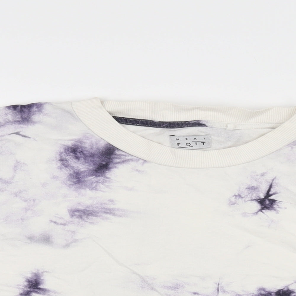 Womens UK Size M NEXT White Cropped T-Shirt