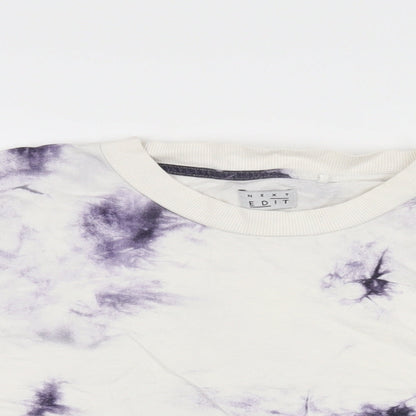 Womens UK Size M NEXT White Cropped T-Shirt