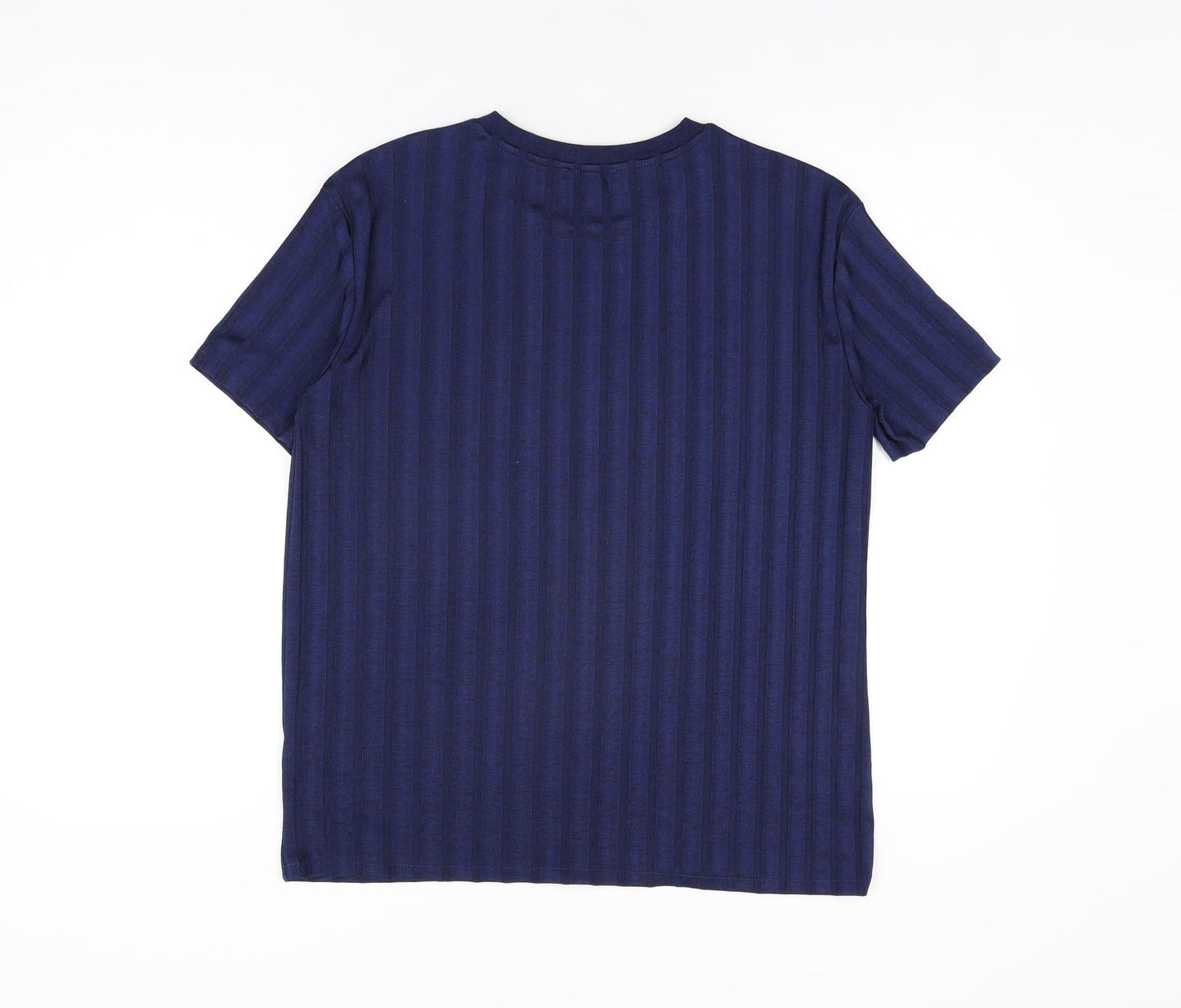 Womens UK Size S Zara Blue Basic T-Shirt