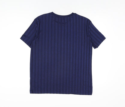 Womens UK Size S Zara Blue Basic T-Shirt