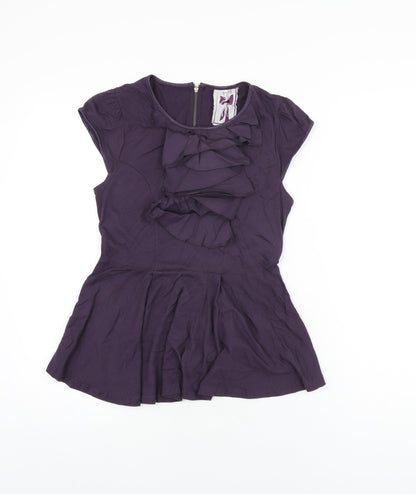 Womens UK Size 6 NEXT Purple Basic T-Shirt