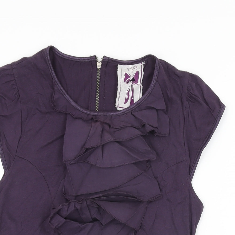 Womens UK Size 6 NEXT Purple Basic T-Shirt