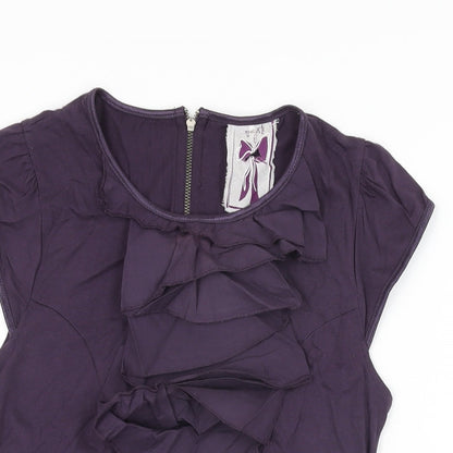 Womens UK Size 6 NEXT Purple Basic T-Shirt