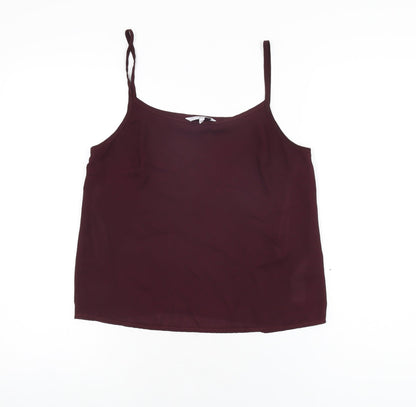 Womens UK Size 10 New Look Purple Camisole T-Shirt