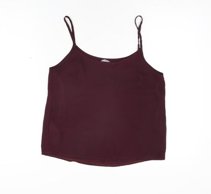 Womens UK Size 10 New Look Purple Camisole T-Shirt