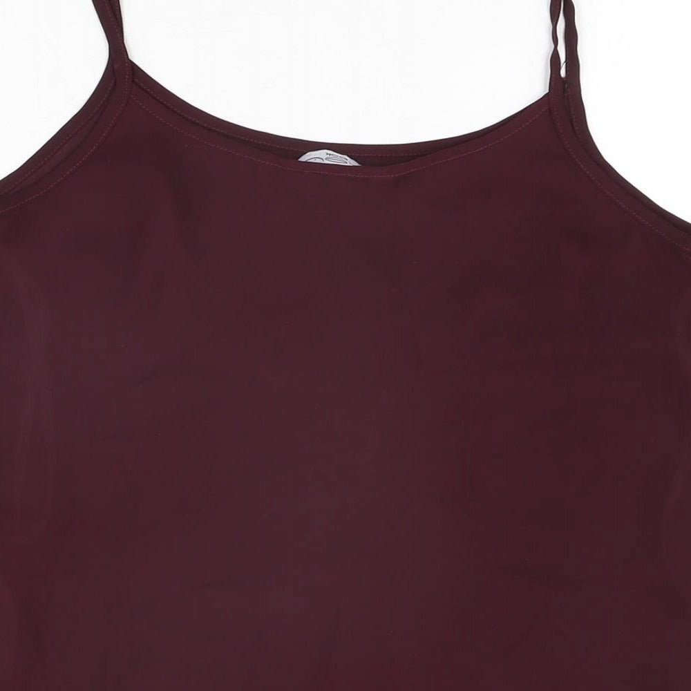 Womens UK Size 10 New Look Purple Camisole T-Shirt