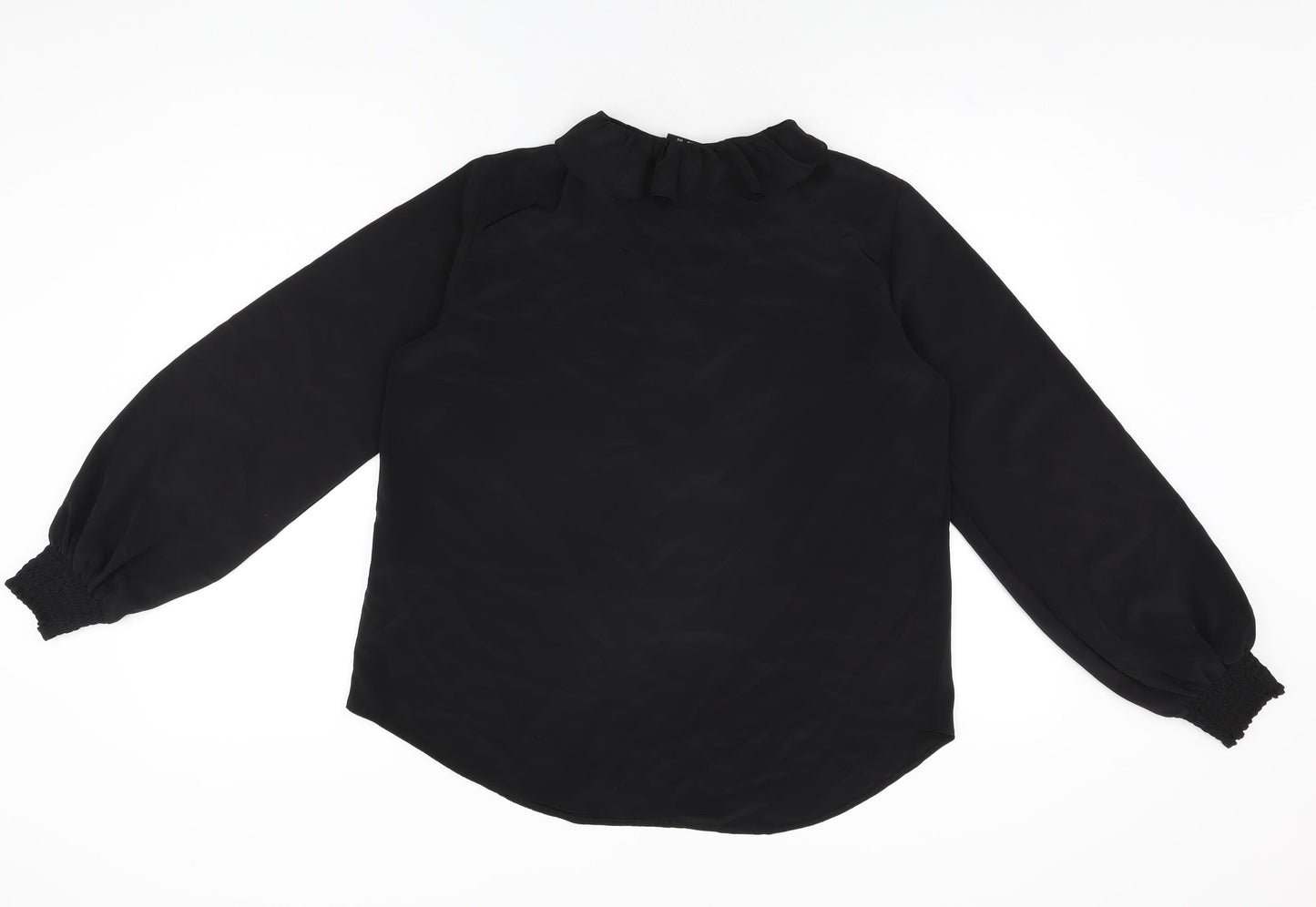 Womens UK Size 10 Wallis Black Basic Blouse