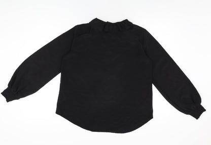 Womens UK Size 10 Wallis Black Basic Blouse