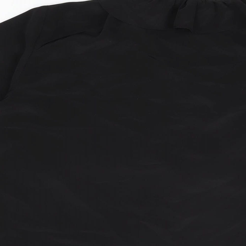 Womens UK Size 10 Wallis Black Basic Blouse