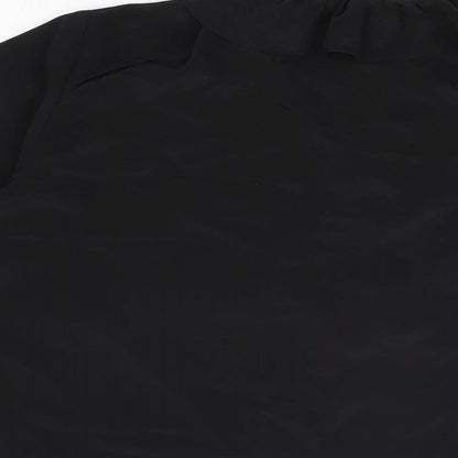 Womens UK Size 10 Wallis Black Basic Blouse