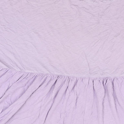Boohoo Womens Purple Viscose Shift Size 10 Round Neck Pullover