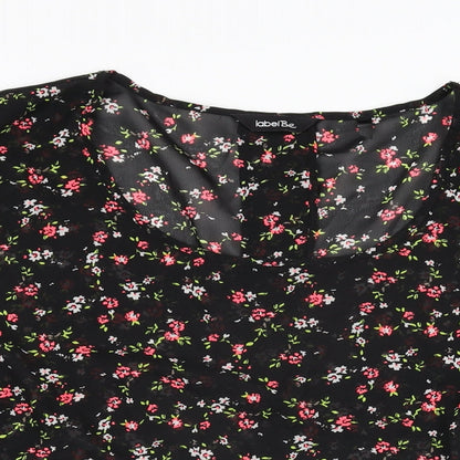 Womens UK Size 26 Label Be Black Basic Blouse