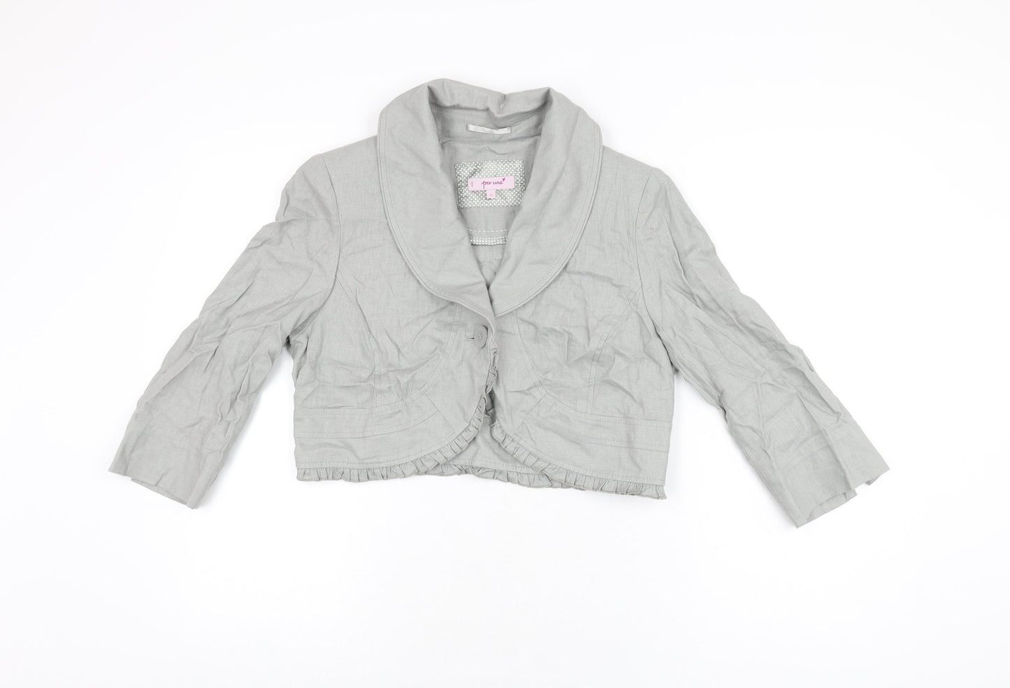 Womens UK Size 12 Per Una Grey Jacket