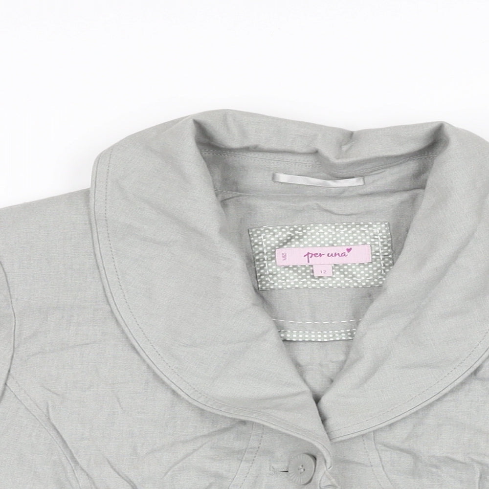 Womens UK Size 12 Per Una Grey Jacket