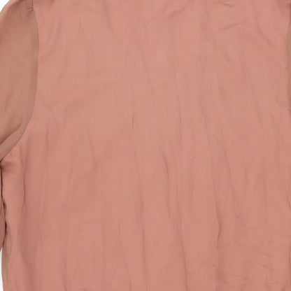 Louche Womens Pink Polyester Skater Dress Size M Round Neck Pullover