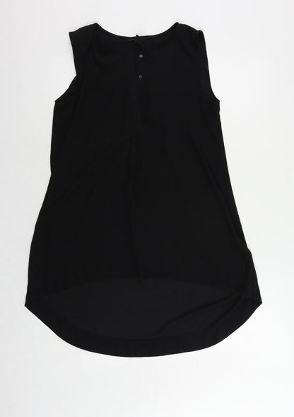 Womens UK Size 8 H&M Black Basic Blouse