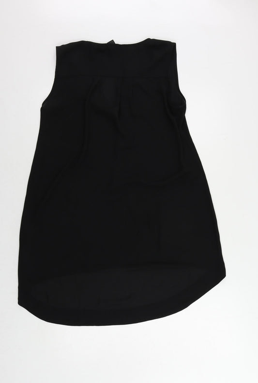 Womens UK Size 8 H&M Black Basic Blouse