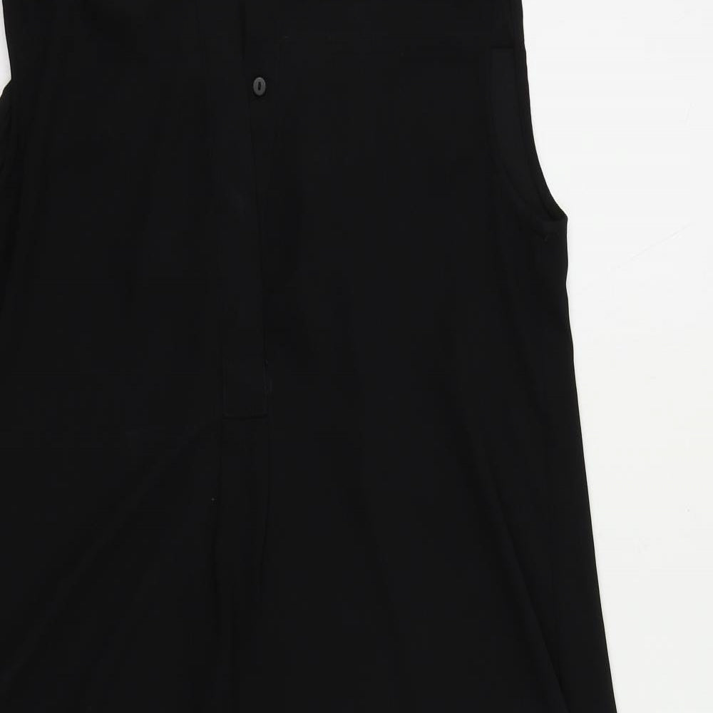 Womens UK Size 8 H&M Black Basic Blouse