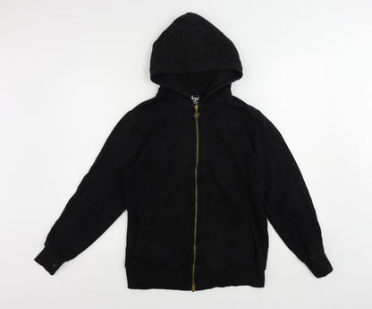 Mens UK Size XS SikSilk Black Full Zip Hoodie