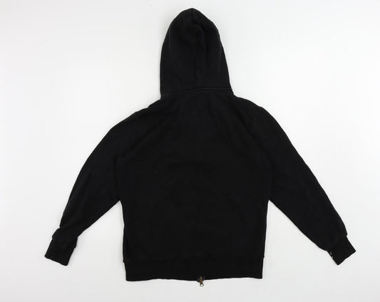 Mens UK Size XS SikSilk Black Full Zip Hoodie