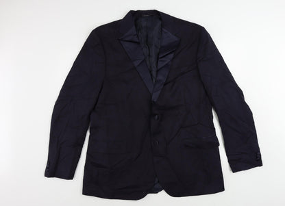 Mens UK Size 44 Marks and Spencer Regular Blue Suit Tuxedo