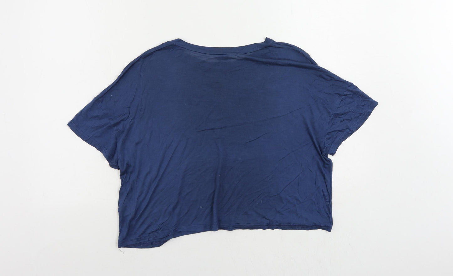 Jack Wills Womens Blue Modal Basic T-Shirt Size M Crew Neck - Vintage