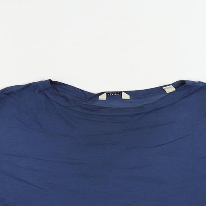Jack Wills Womens Blue Modal Basic T-Shirt Size M Crew Neck - Vintage