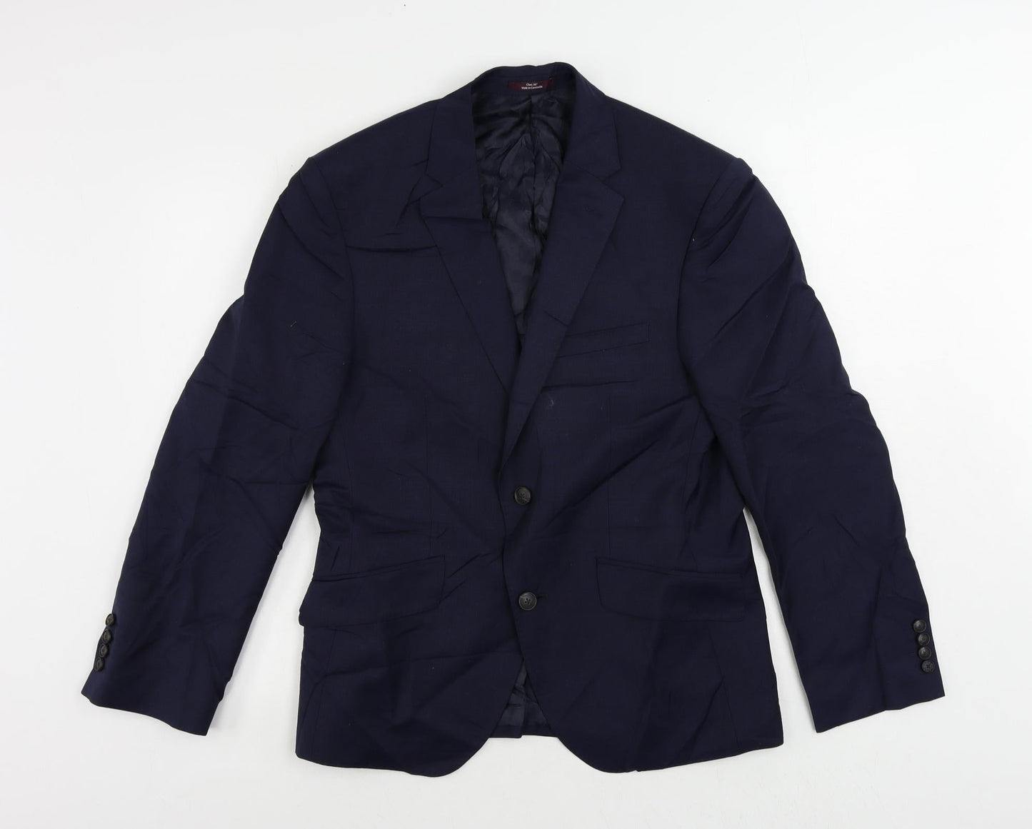 Mens UK Size 38 Marks and Spencer Regular Blue Suit Jacket