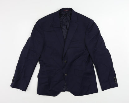 Mens UK Size 38 Marks and Spencer Regular Blue Suit Jacket
