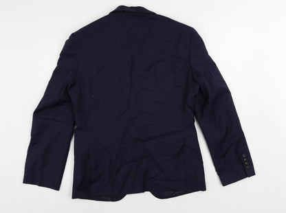 Mens UK Size 38 Marks and Spencer Regular Blue Suit Jacket