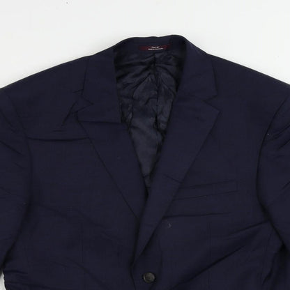 Mens UK Size 38 Marks and Spencer Regular Blue Suit Jacket