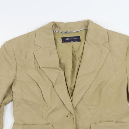 Womens UK Size 8 Marks and Spencer Beige Jacket