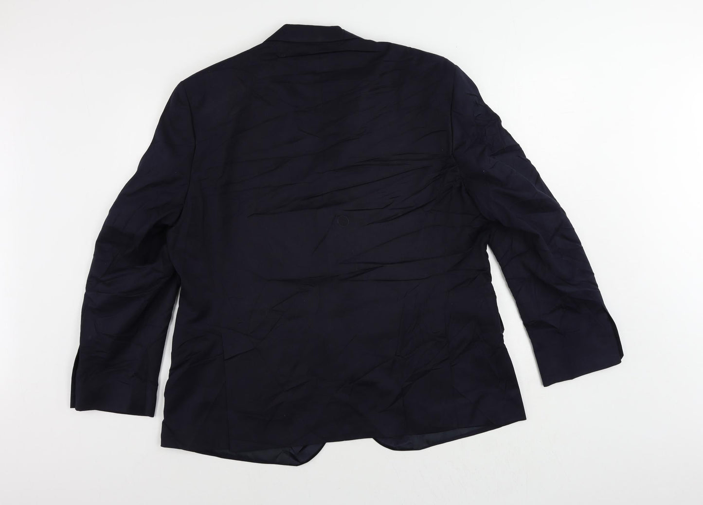 Mens UK Size 44 Marks and Spencer Regular Blue Suit Tuxedo