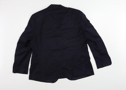 Mens UK Size 44 Marks and Spencer Regular Blue Suit Tuxedo