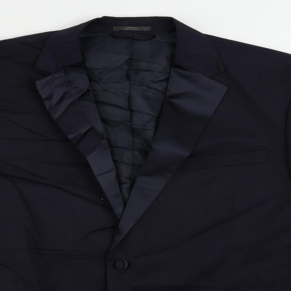Mens UK Size 44 Marks and Spencer Regular Blue Suit Tuxedo