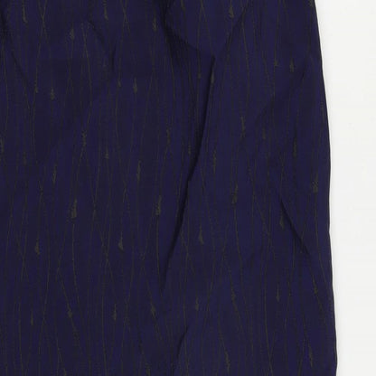 Robyn Mathiesonb Womens Blue Geometric Polyamide Straight & Pencil Skirt Size 12 Zip