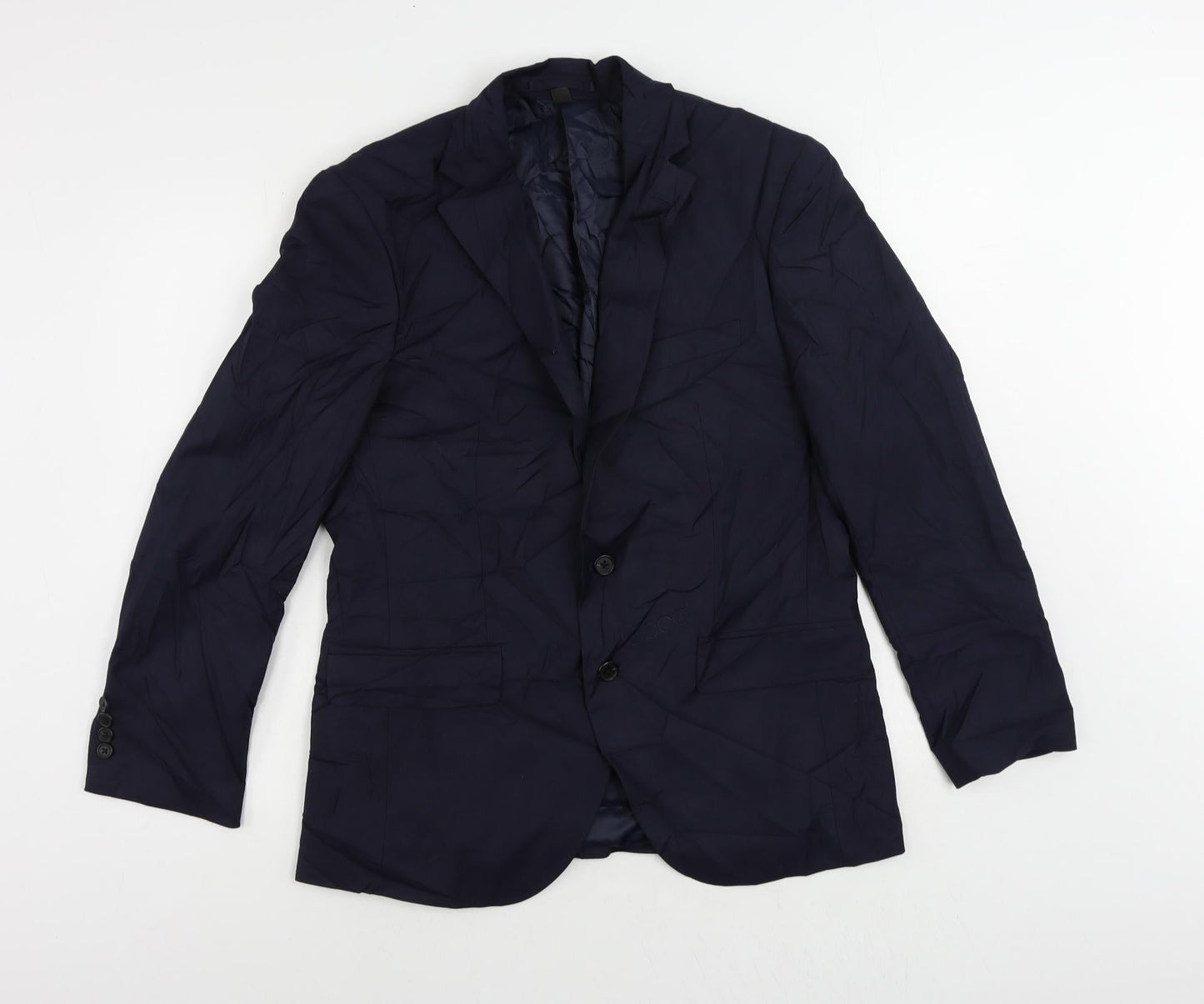 Mens UK Size 40 Marks and Spencer Regular Blue Suit Jacket