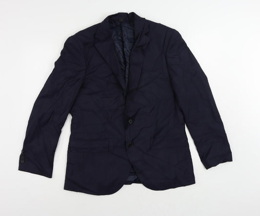 Mens UK Size 40 Marks and Spencer Regular Blue Suit Jacket