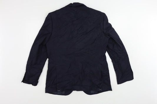 Mens UK Size 40 Marks and Spencer Regular Blue Suit Jacket